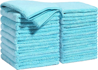 18 Pack Microfiber Cleaning Cloth, Kitchen Towels for Dish Drying Washing