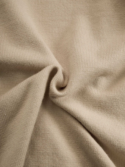 Taupe Draped Knit Wrap Top