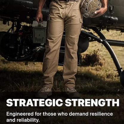 Men's Flex Stretch Tactical Pants, Water Resistant Ripstop Cargo Pants