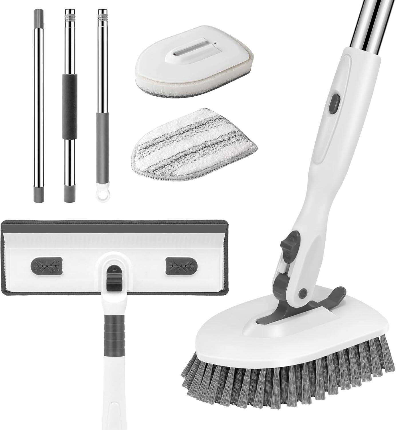 Tile Tub Scrubber Brush 3-in-1 Shower Scrubber