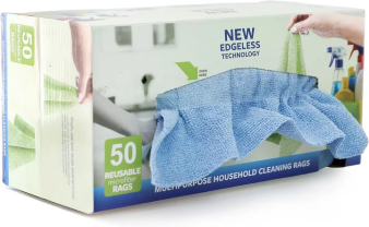 50 Pack Microfiber Cleaning Cloth in Box