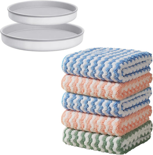 18 Pack Microfiber Cleaning Cloth, Kitchen Towels for Dish Drying Washing