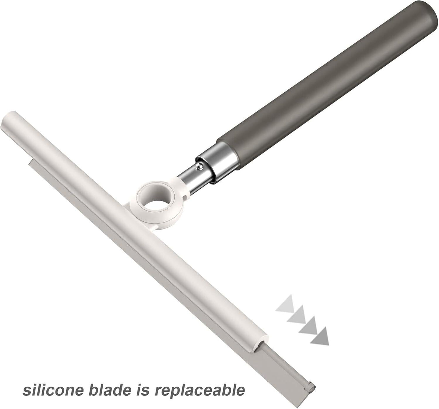 Telescopic 2-in-1 Squeegee for Window Cleaning