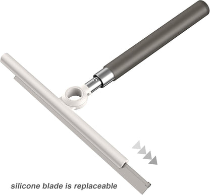 Telescopic 2-in-1 Squeegee for Window Cleaning