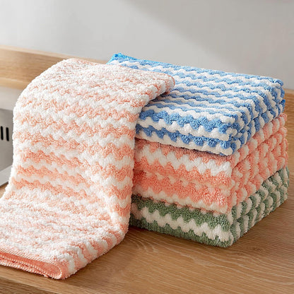 18 Pack Microfiber Cleaning Cloth, Kitchen Towels for Dish Drying Washing
