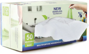 50 Pack Microfiber Cleaning Cloth in Box