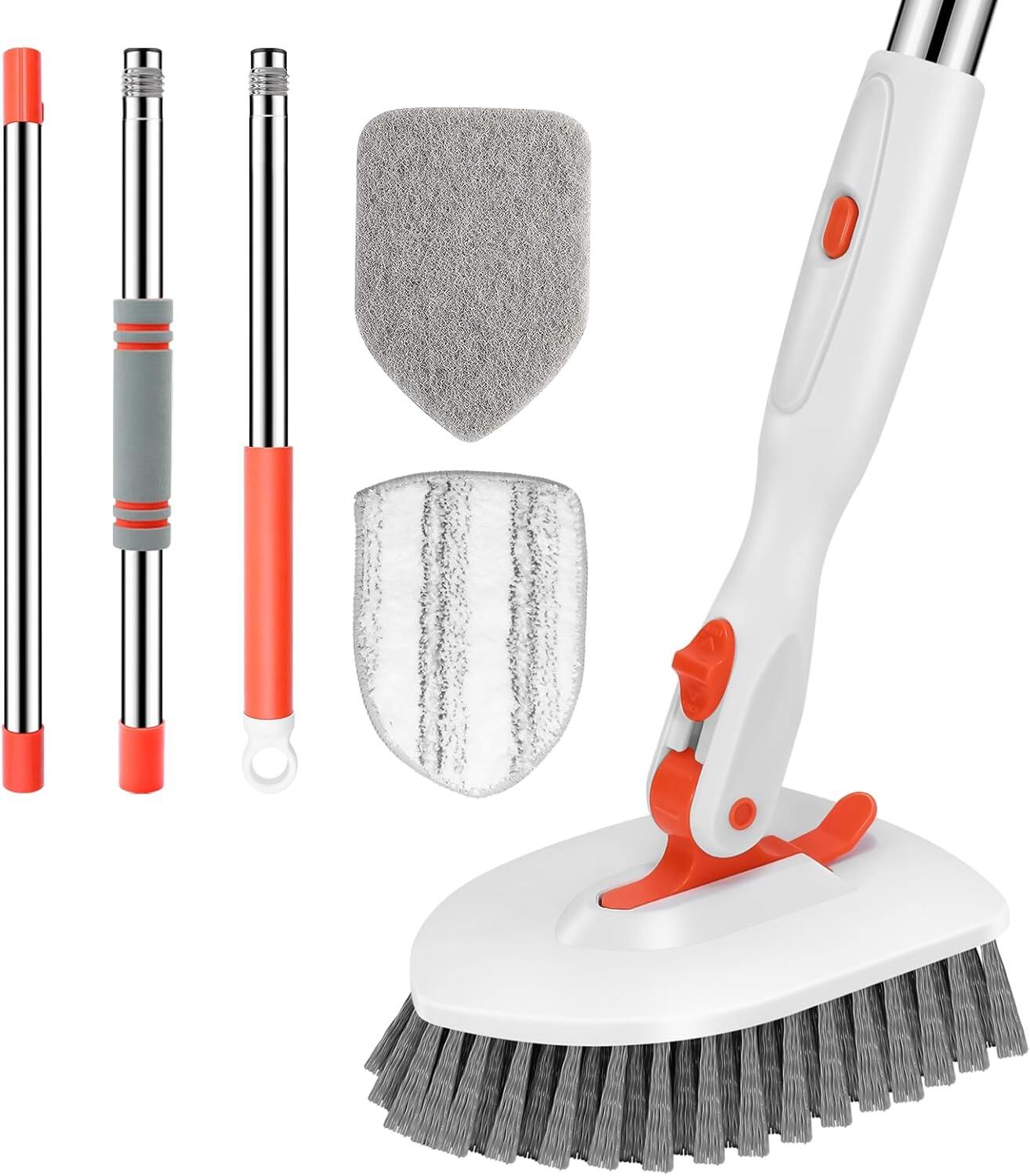Tile Tub Scrubber Brush 3-in-1 Shower Scrubber