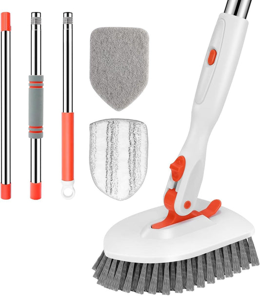Tile Tub Scrubber Brush 3-in-1 Shower Scrubber