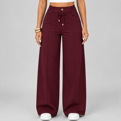 ⚡ New Arrival Casual Loose Fit Drawstring High Waist Wide Leg Pants