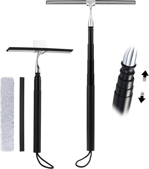 Telescopic Window Squeegee for High Windows