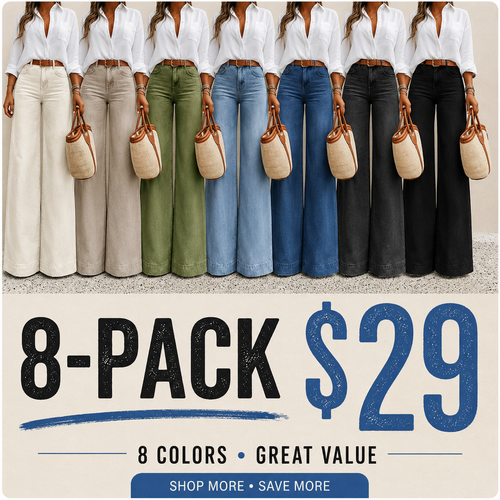 Women's Loose Fit Baggy Oversized Straight Leg Denim Jeans with Pockets