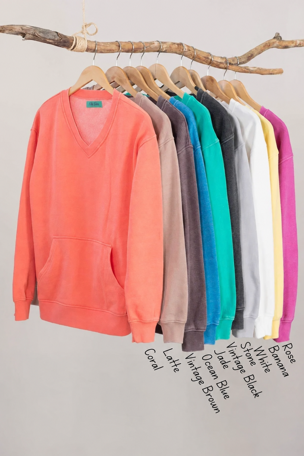 Cozy Campfire V-Neck Sweatshirt