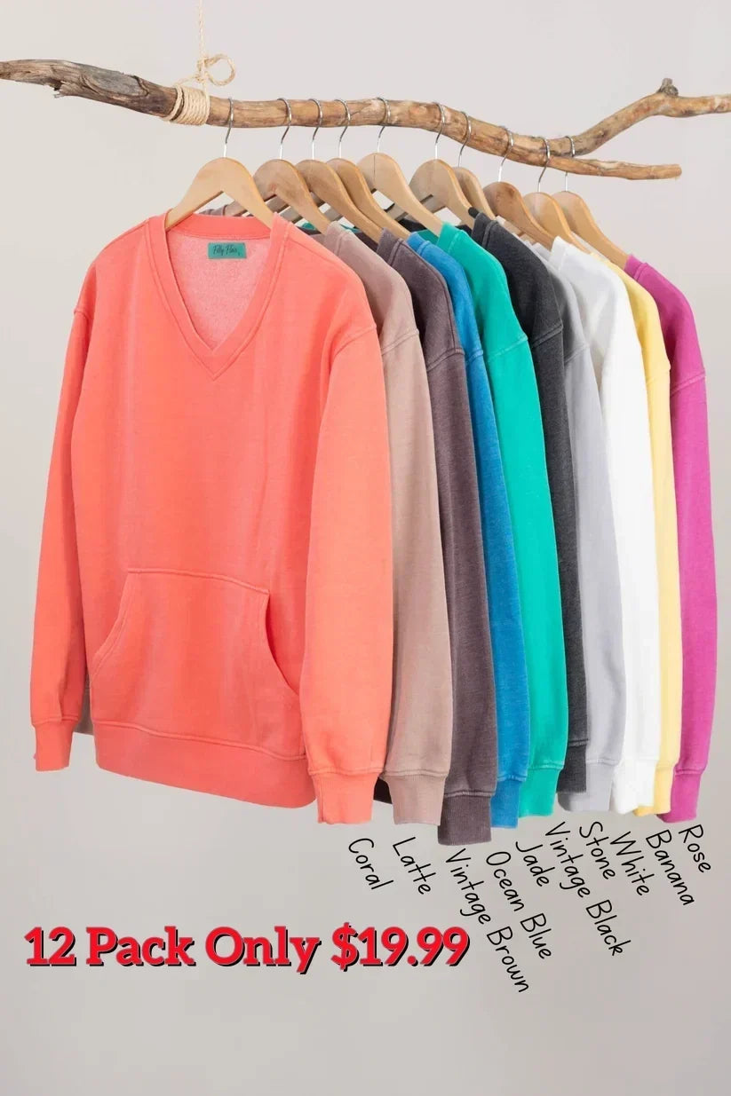 Cozy Campfire V-Neck Sweatshirt