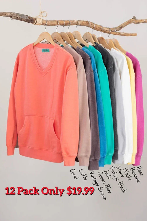 Cozy Campfire V-Neck Sweatshirt
