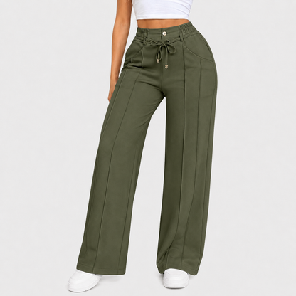 ⚡ New Arrival Casual Loose Fit Drawstring High Waist Wide Leg Pants