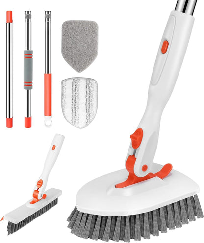 Tile Tub Scrubber Brush 3-in-1 Shower Scrubber