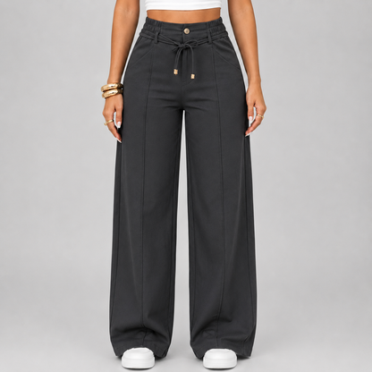 ⚡ New Arrival Casual Loose Fit Drawstring High Waist Wide Leg Pants