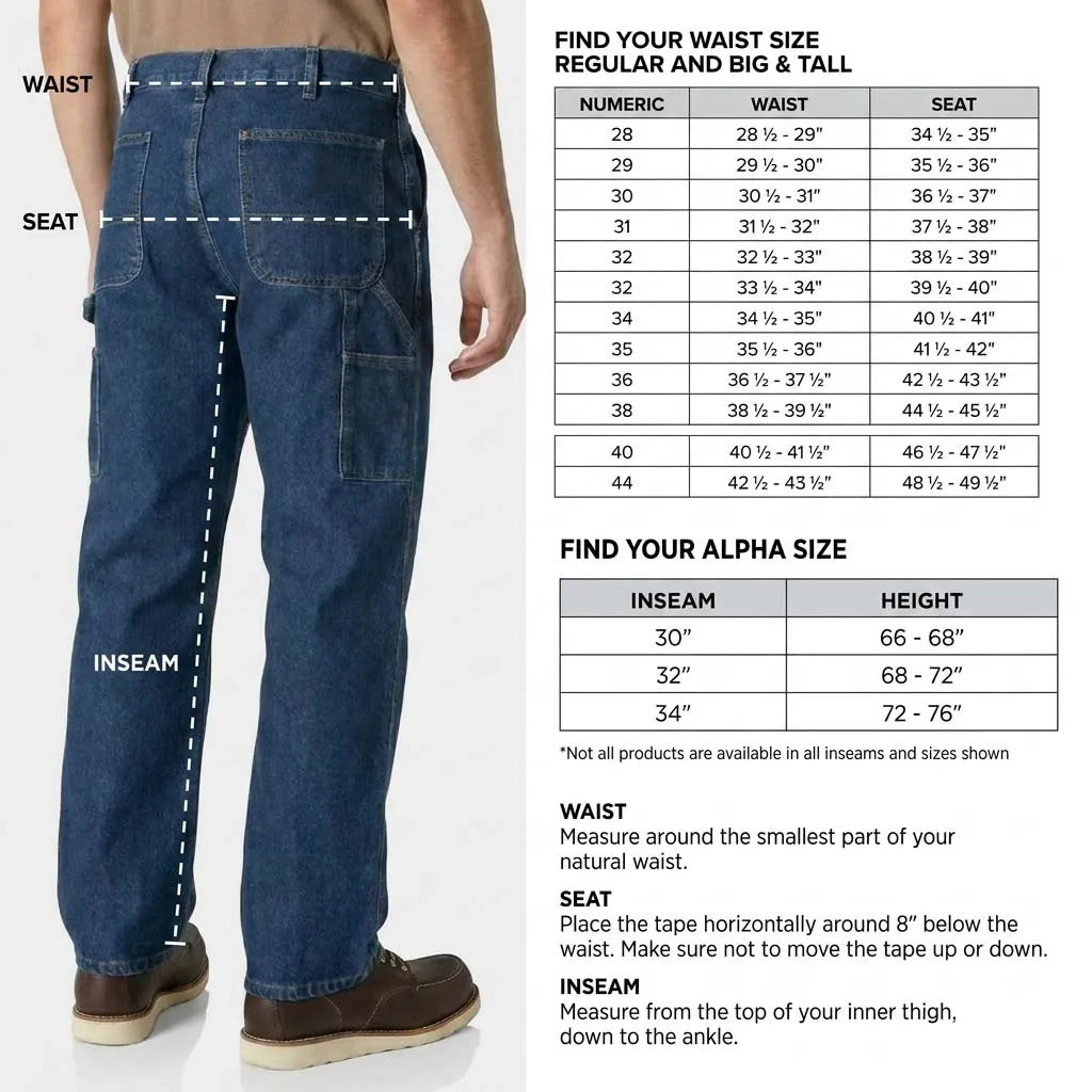 Ends at Midnight ! CHT Men's Flex Relaxed Straight Work Pants Rigby Pant