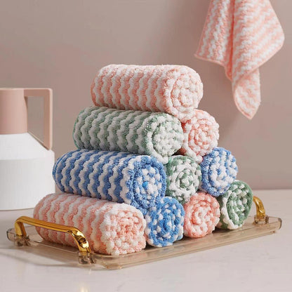 18 Pack Microfiber Cleaning Cloth, Kitchen Towels for Dish Drying Washing
