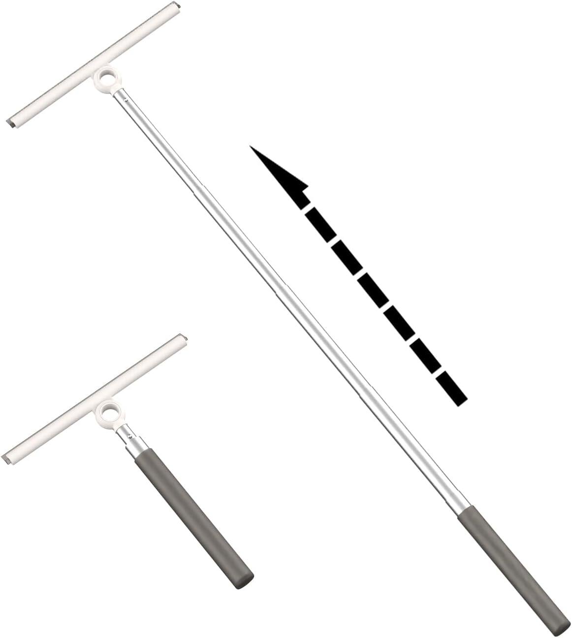 Telescopic 2-in-1 Squeegee for Window Cleaning